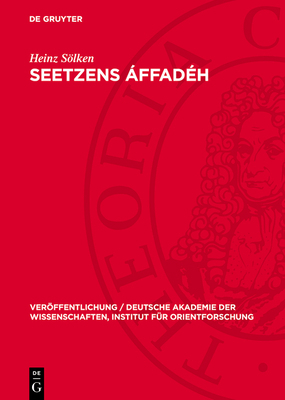 Seetzens Áffadéh: Ein Beitrag Zur Kotoko-Sprach... [German] 3112768825 Book Cover