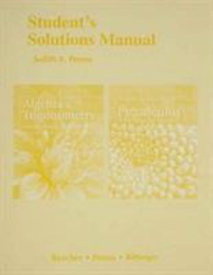 Student Solutions Manual for Algebra and Trigon... 0321981898 Book Cover