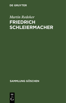 Friedrich Schleiermacher [German] 3111011402 Book Cover