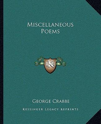 Miscellaneous Poems 116267413X Book Cover