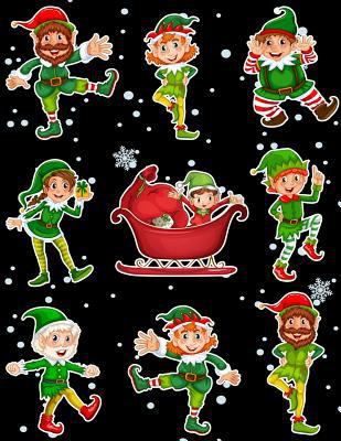 Christmas Holiday Sticker Album Dancing Elves: ... 1975986059 Book Cover