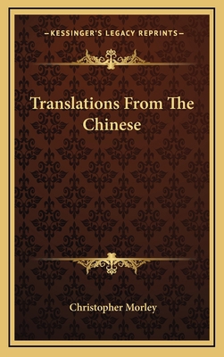 Translations From The Chinese 1168975476 Book Cover