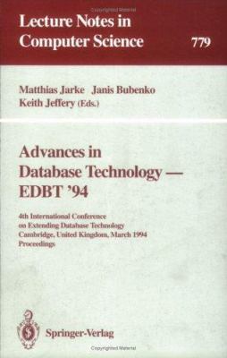 Advances in Database Technology - Edbt '94: 4th... 3540578188 Book Cover