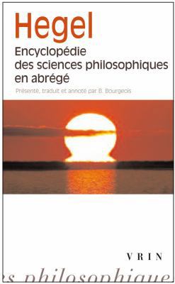 Encyclopedie Des Sciences Philosophiques En Abrege [French] 2711623750 Book Cover