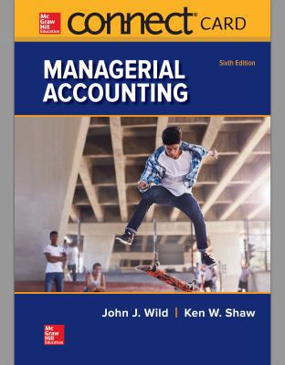 Connect Access Card for Managerial Accounting 1260005178 Book Cover