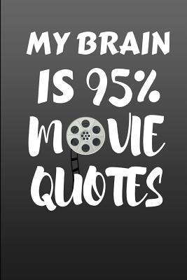 My Brain Is 95% Movie Quotes: A grey cover note... 1096523116 Book Cover