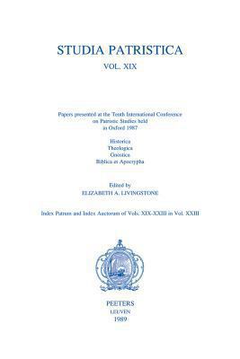 Studia Patristica. Vol. XIX - Historica, Theolo... 9068312316 Book Cover