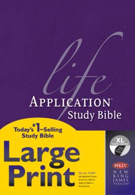 Life Application Study Bible-NKJV-Large Print [Large Print] 1414387806 Book Cover