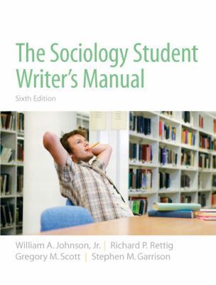 The Sociology Student Writer's Manual B07G5FPHSF Book Cover