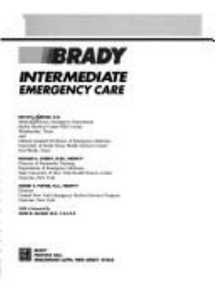 Intermediate Emergency Care 0893030236 Book Cover