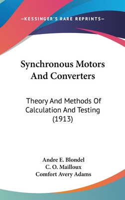 Synchronous Motors and Converters: Theory and M... 1437239242 Book Cover