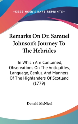 Remarks On Dr. Samuel Johnson's Journey To The ... 1104448831 Book Cover