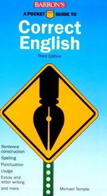 Barron's Pocket Guide to Correct English 0812098161 Book Cover
