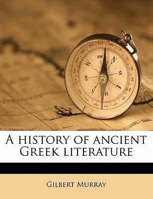 A History of Ancient Greek Literature 1145850065 Book Cover