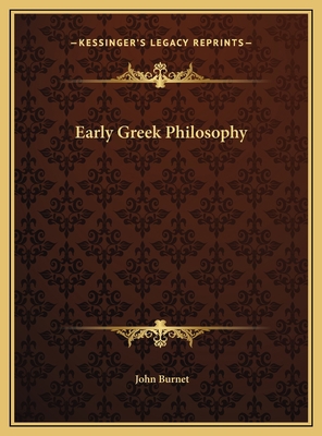 Early Greek Philosophy 1169778577 Book Cover