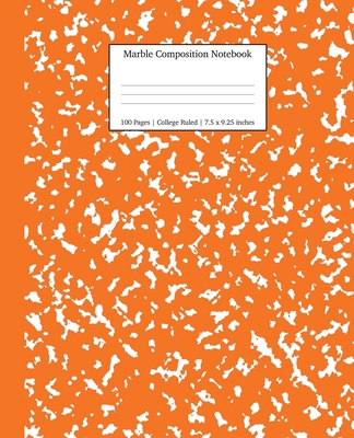 Marble Composition Notebook College Ruled: Pump... 1989387853 Book Cover