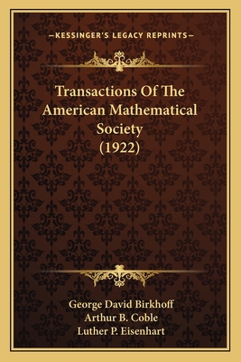 Transactions Of The American Mathematical Socie... 1164097369 Book Cover
