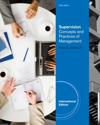 Supervision: Concepts and Practices of Management. B01NBTO20O Book Cover
