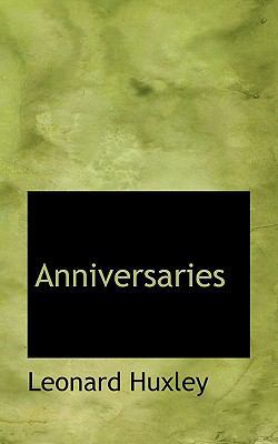 Anniversaries 1117154149 Book Cover