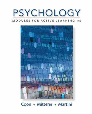 Psychology: Modules for Active Learning 130596411X Book Cover