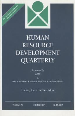 Human Resource Development Quarterly, Volume 18... 0787997072 Book Cover