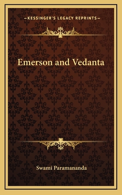 Emerson and Vedanta 1168901693 Book Cover