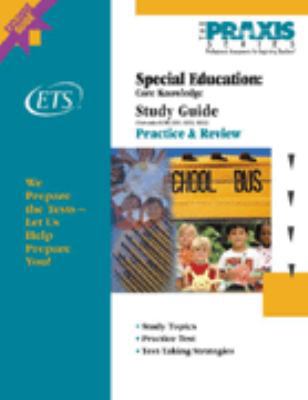 Special Education: Core Knowledge (Praxis Study... 088685217X Book Cover