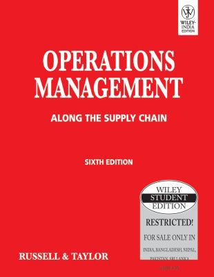 WSE Operations Management: Along the Supply Cha... 8126518669 Book Cover