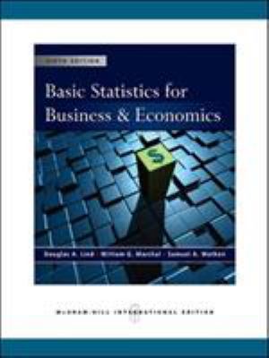 Basic Statistics for Business & Economics 0071263659 Book Cover