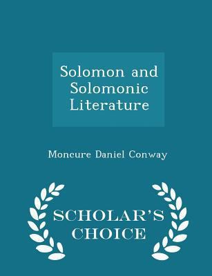Solomon and Solomonic Literature - Scholar's Ch... 1298222656 Book Cover