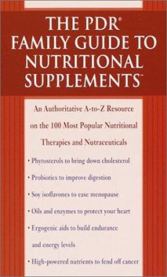 The PDR Family Guide to Nutritional Supplements... 0345433769 Book Cover