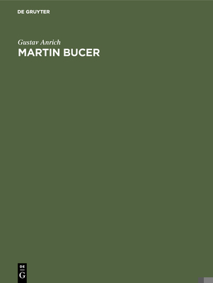Martin Bucer [German] 3111101444 Book Cover