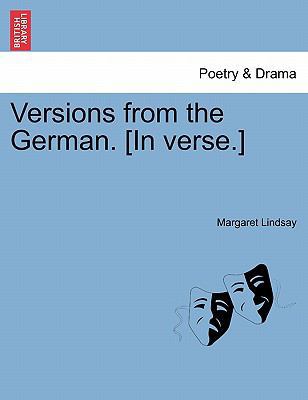 Versions from the German. [in Verse.] 124154249X Book Cover
