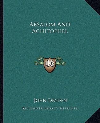 Absalom And Achitophel 1162651261 Book Cover
