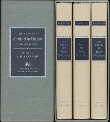 The Poems of Emily Dickinson: Variorum Edition 067467622X Book Cover