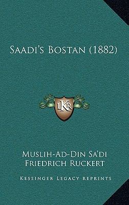 Saadi's Bostan (1882) [German] 1167106806 Book Cover