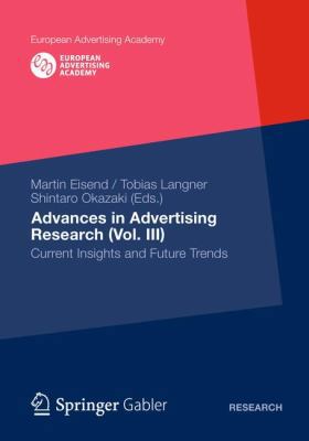 Advances in Advertising Research (Vol. III): Cu... 3834942901 Book Cover