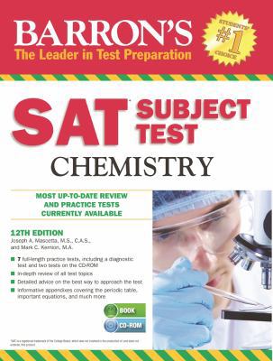 Barron's SAT Subject Test Chemistry [With CDROM] 1438074514 Book Cover