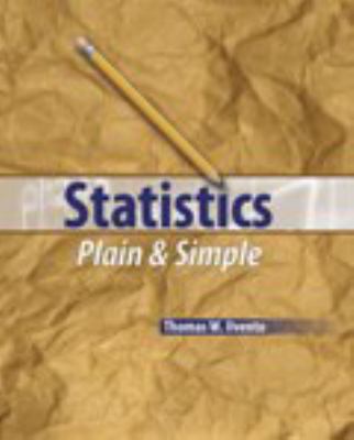 Statistics Plain and Simple 0757584357 Book Cover