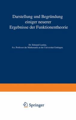 Darstellung Und Begründung Einiger Neuerer Erge... [German] 3642900127 Book Cover