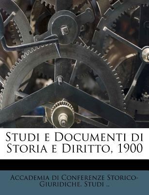 Studi E Documenti Di Storia E Diritto, 1900 [Italian] 1245086243 Book Cover