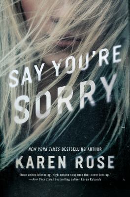 Say You're Sorry 0399586725 Book Cover