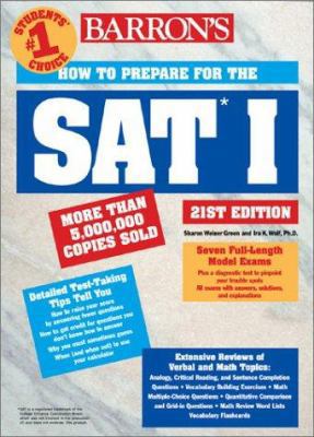 Barron's SAT I: How to Prepare for the SAT I 0764113909 Book Cover