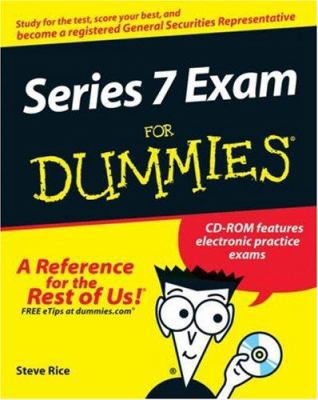 Series 7 Exam for Dummies 0470099321 Book Cover