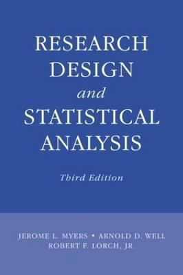 Research Design and Statistical Analysis: Third... 0805864318 Book Cover