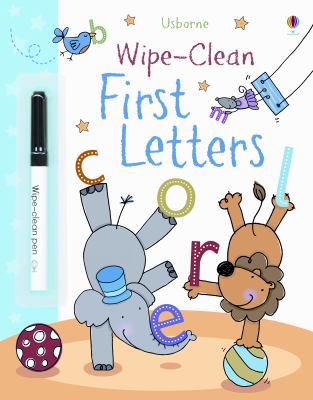 Wipe-Clean First Letters (Usborne Wipe-Clean Bo... 0794531008 Book Cover