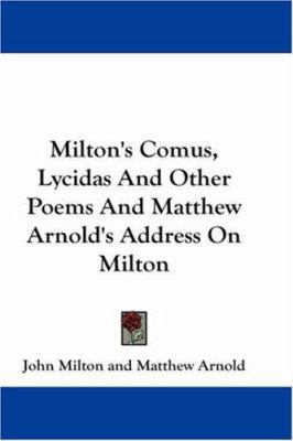 Milton's Comus, Lycidas and Other Poems and Mat... 1430496002 Book Cover