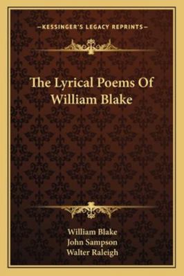 The Lyrical Poems Of William Blake 1163234613 Book Cover