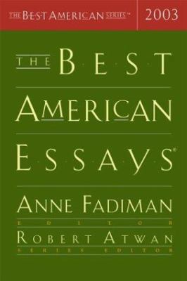 The Best American Essays 2003 0618341609 Book Cover