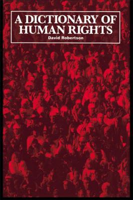 A Dictionary of Human Rights 1857430239 Book Cover